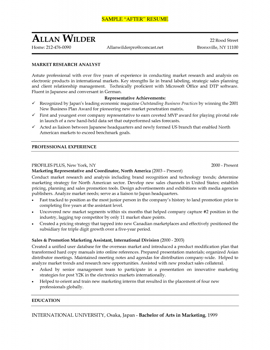 Research Analyst Resume