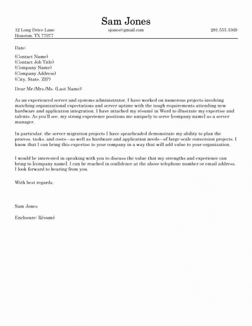 Resume And Cover Letter Template