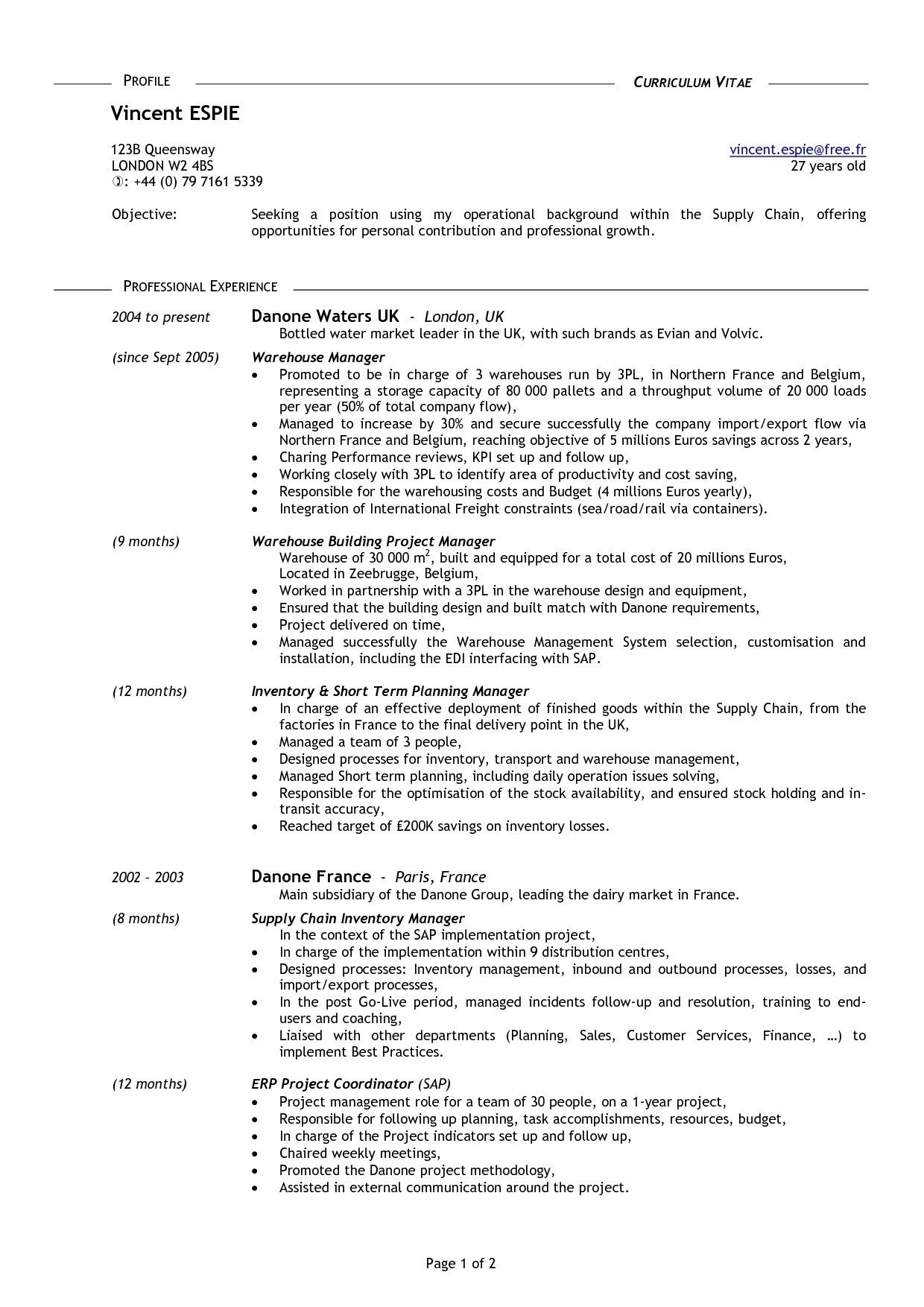 Resume Examples 16 Year Old