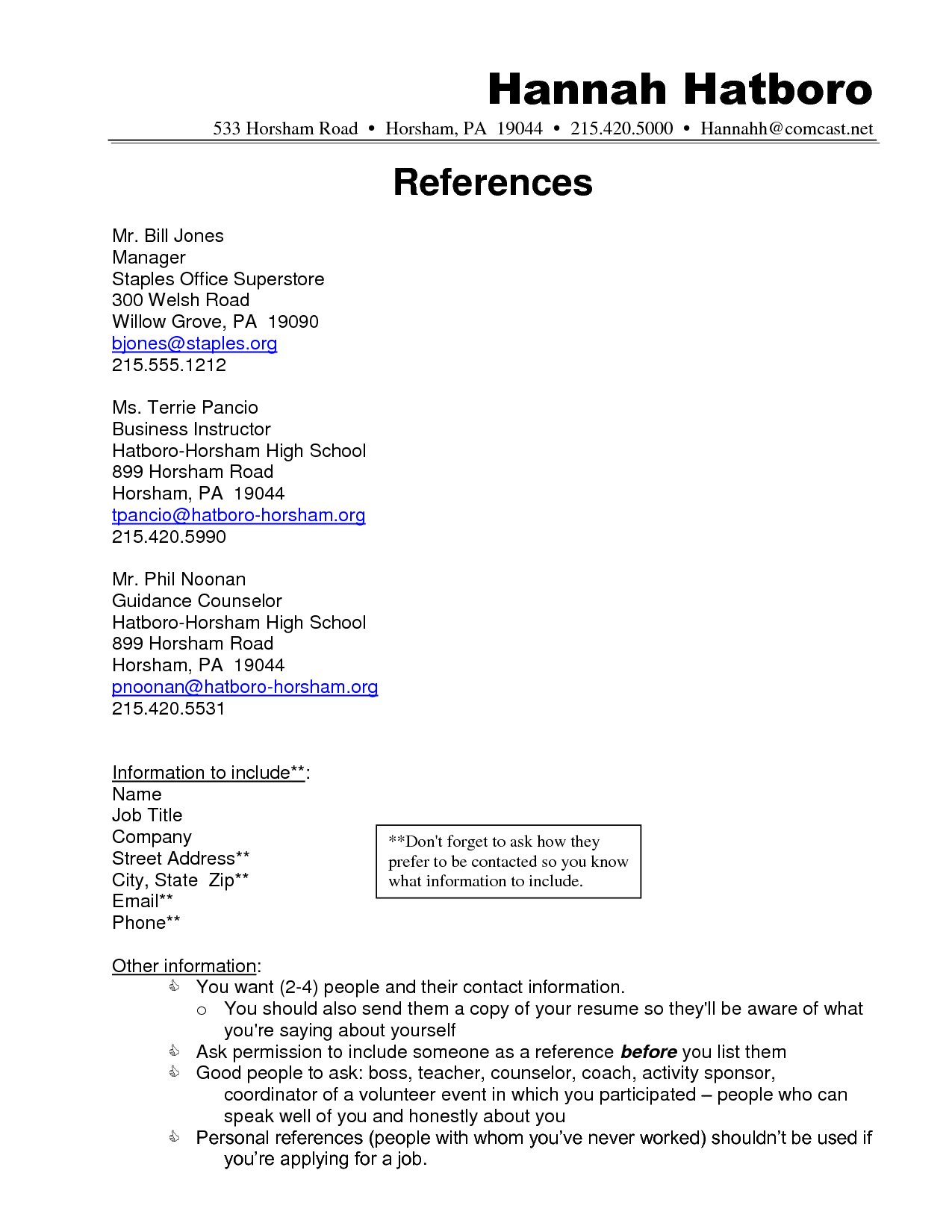 Resume Format References , #ResumeFormat # ...