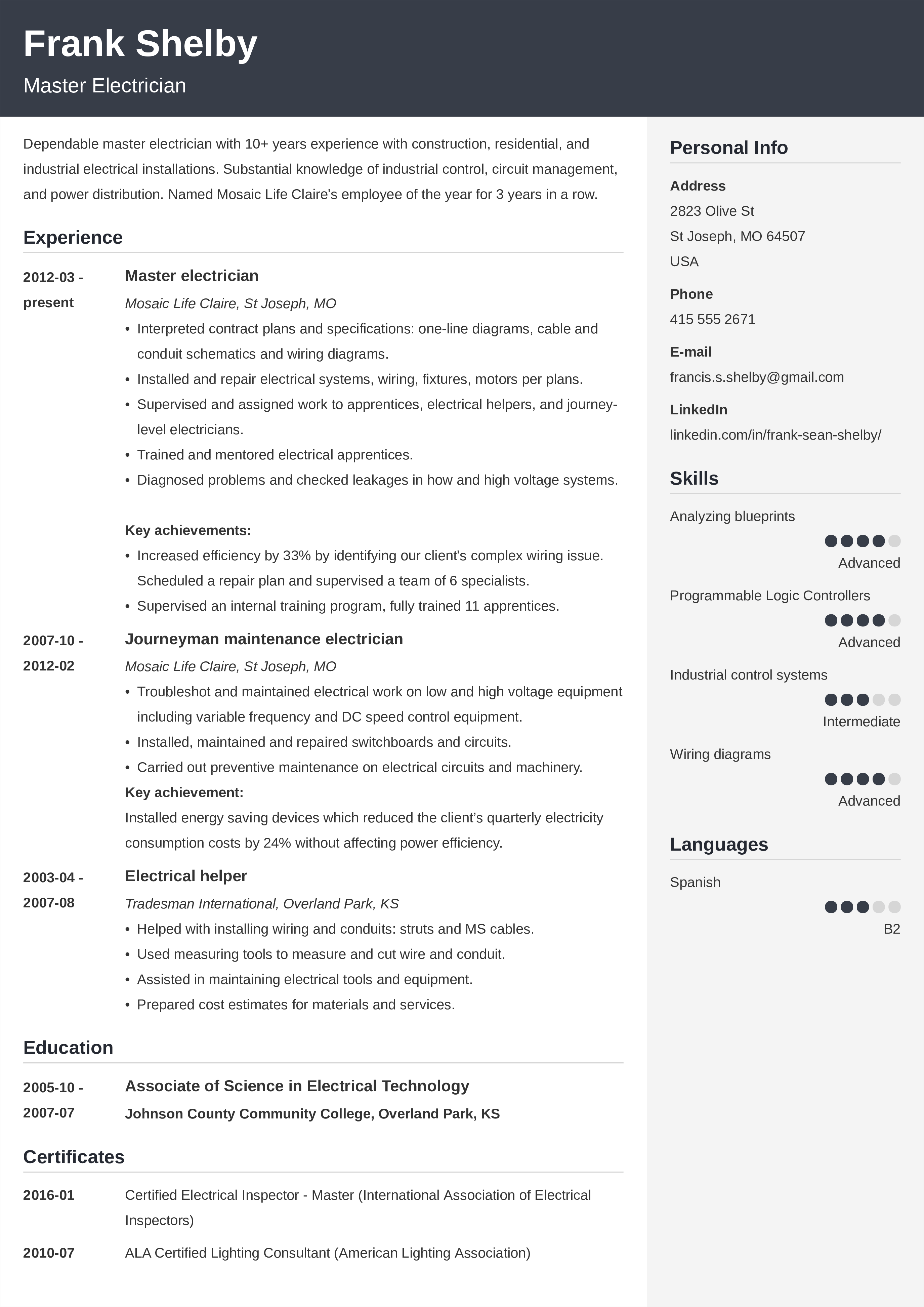 Resume Layout: Examples &  Best How
