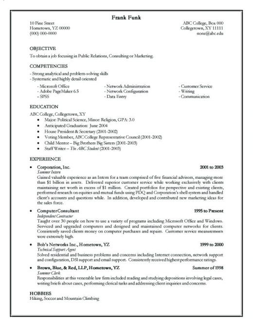 Resume Making A Resume Creating a great resume