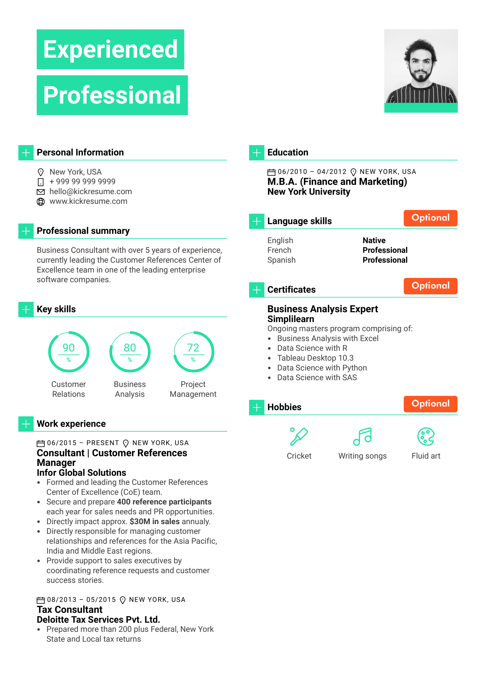 Resume Sections: How to Organize a Resume? [+Examples]