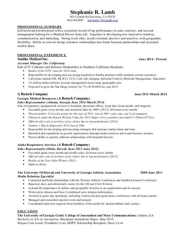 Resume Template With Gpa