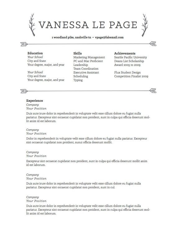 Resume Templates to Highlight Your Accomplishments