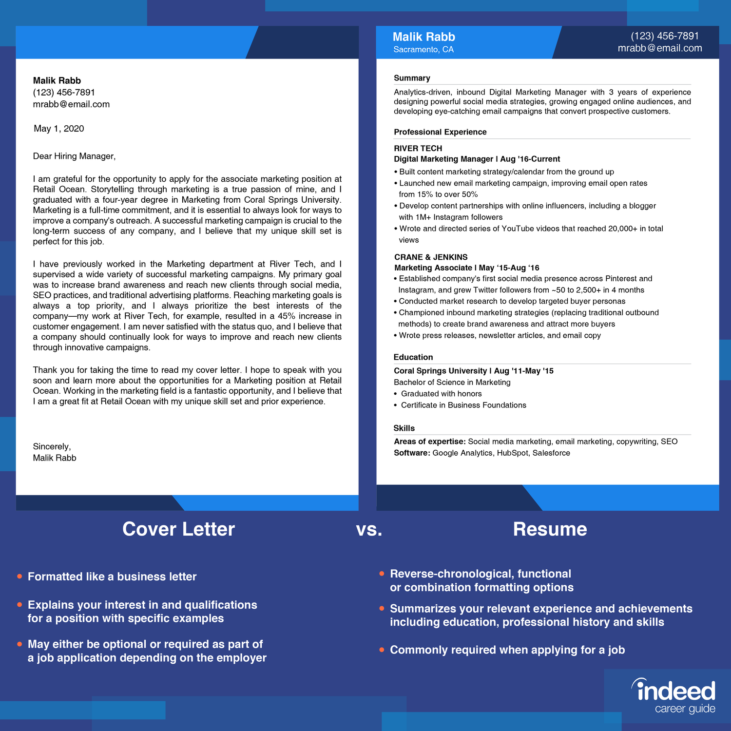 Resume vs. Cover Letter: Whats the Difference?