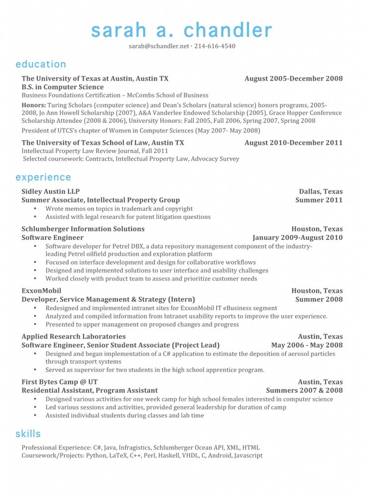 Resume with Color