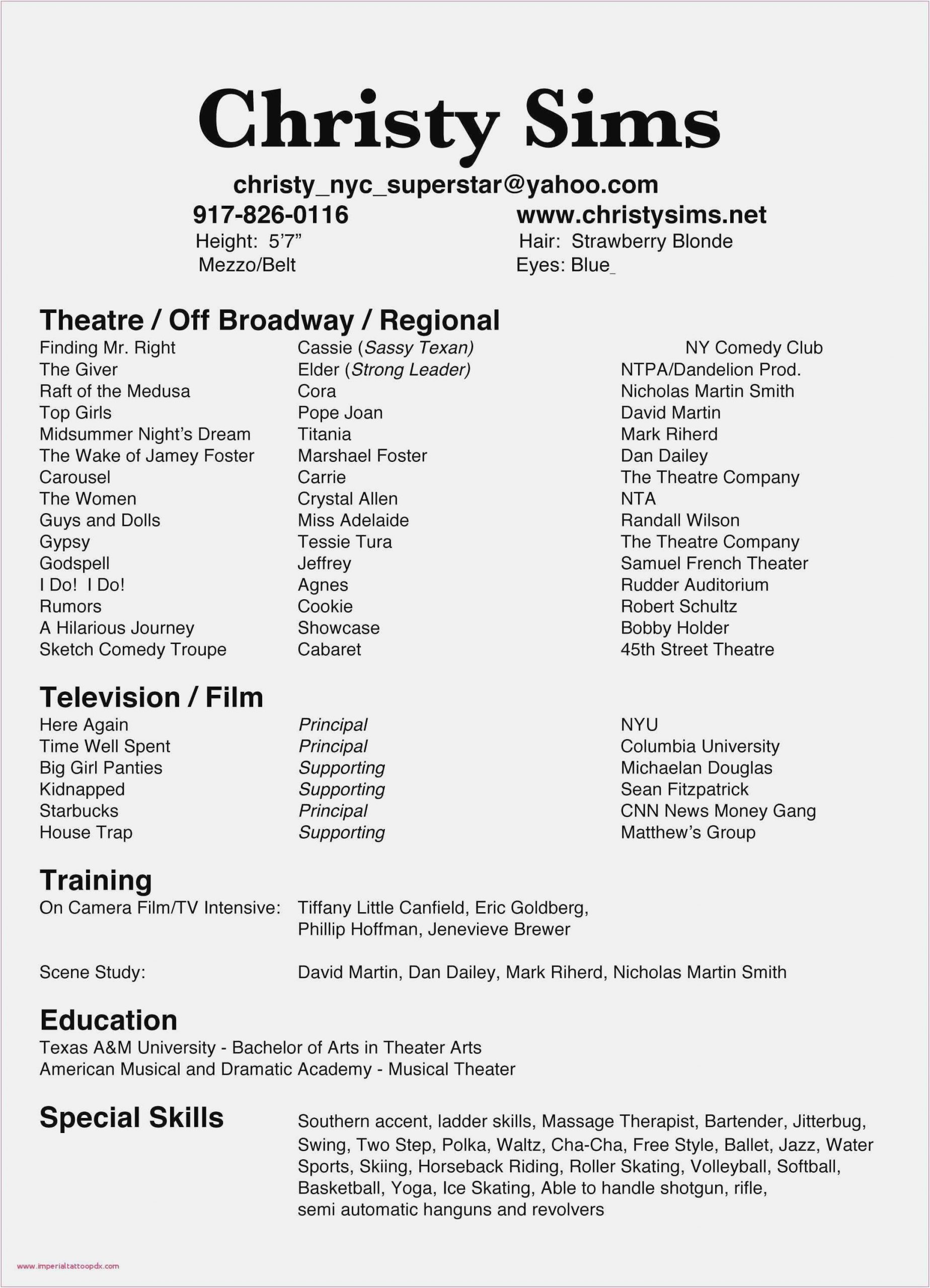 Resume with the Accent Beautiful Free Download 60 Actors ...