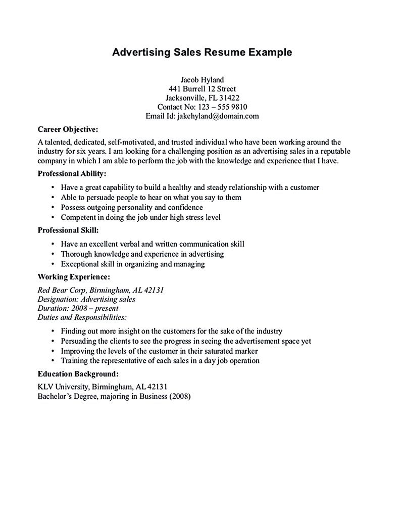 salesperson resume example The salesperson resume can be a ...