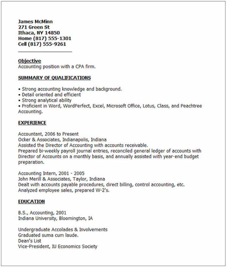 Sample Resume For It Professional With 20 Years Experience