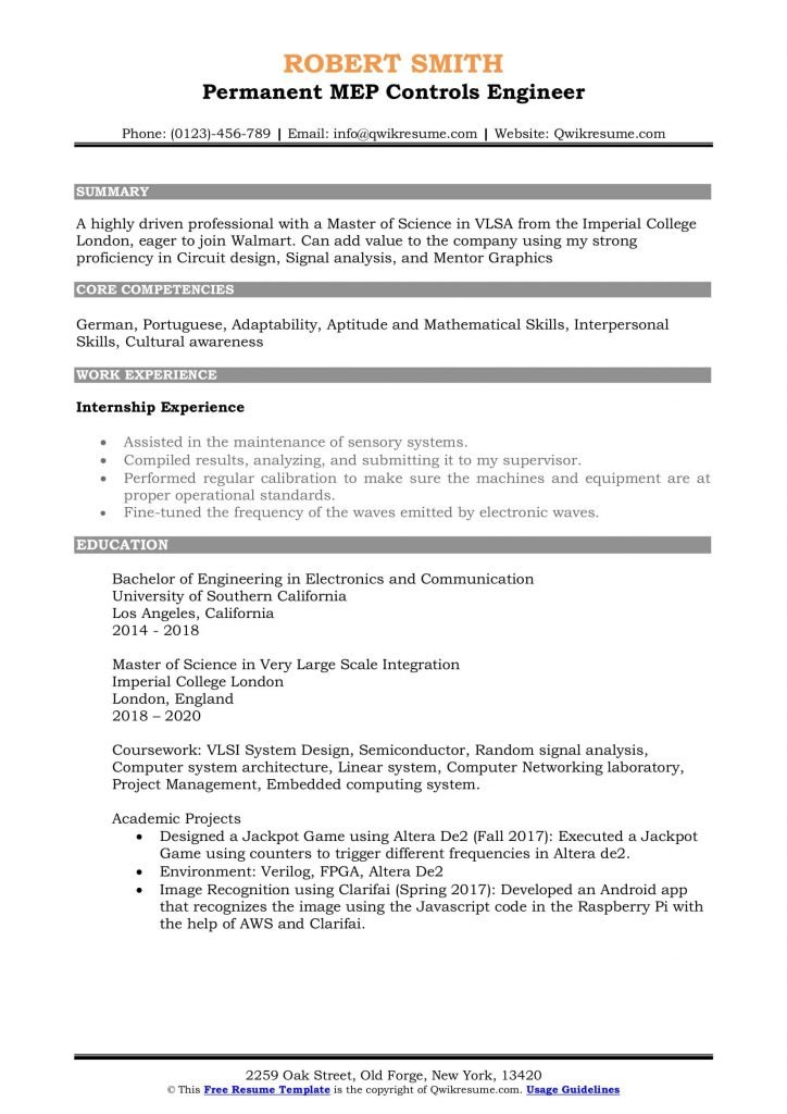 Sample Resume For Study Abroad Application : 20 Student ...