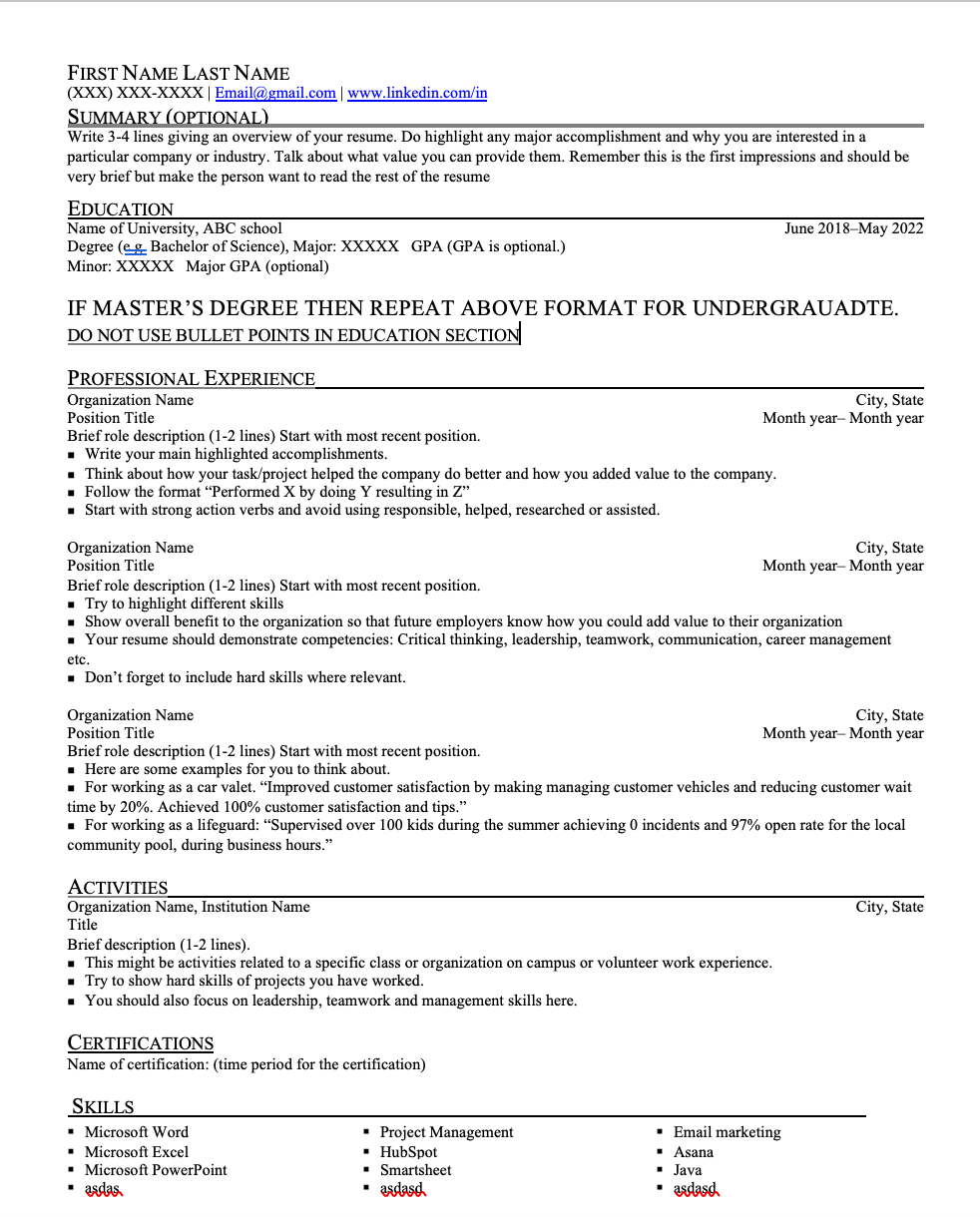 Should I Have A Two Column Resume?
