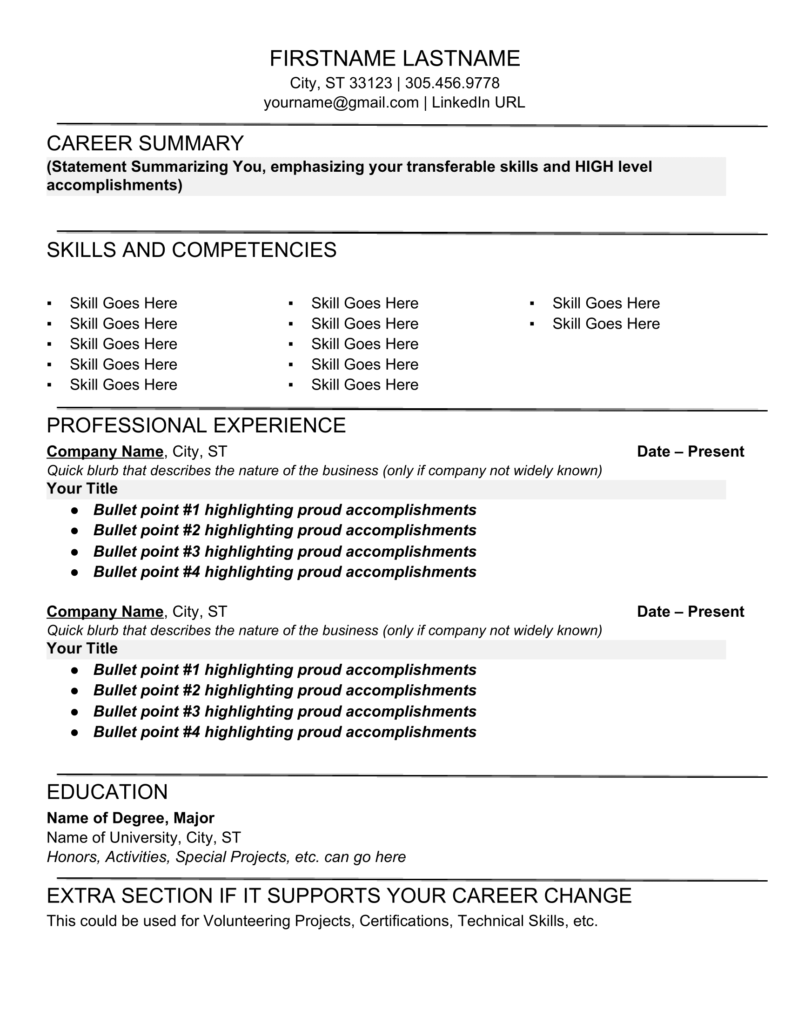 The 4 Basic Types of Resumes and When to Use Them