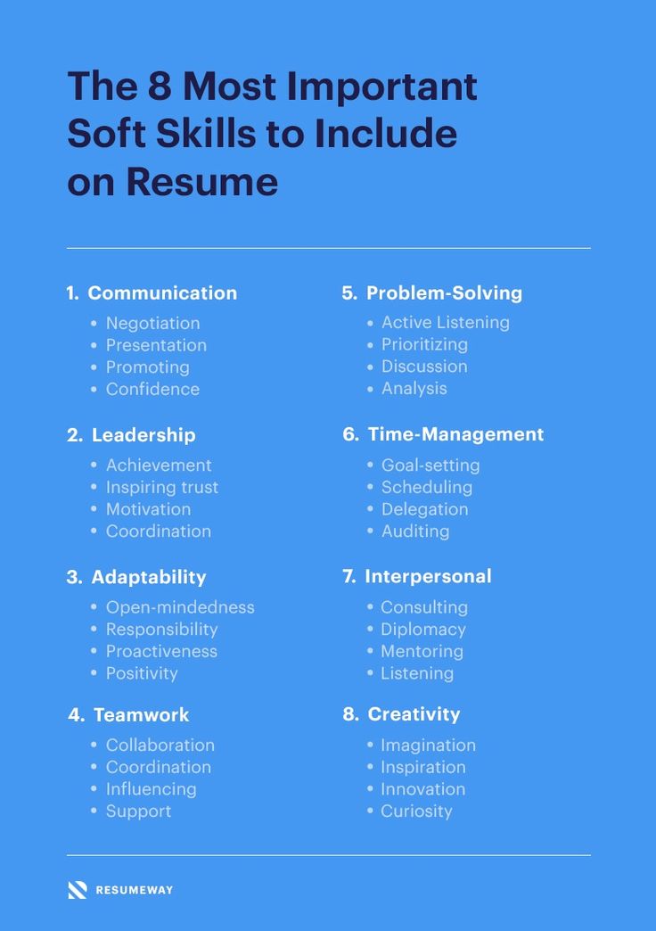 The 8 Most Important Soft Skills to Include on Resume ...