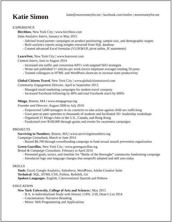 This CV landed me interviews at Google and more than 20 ...