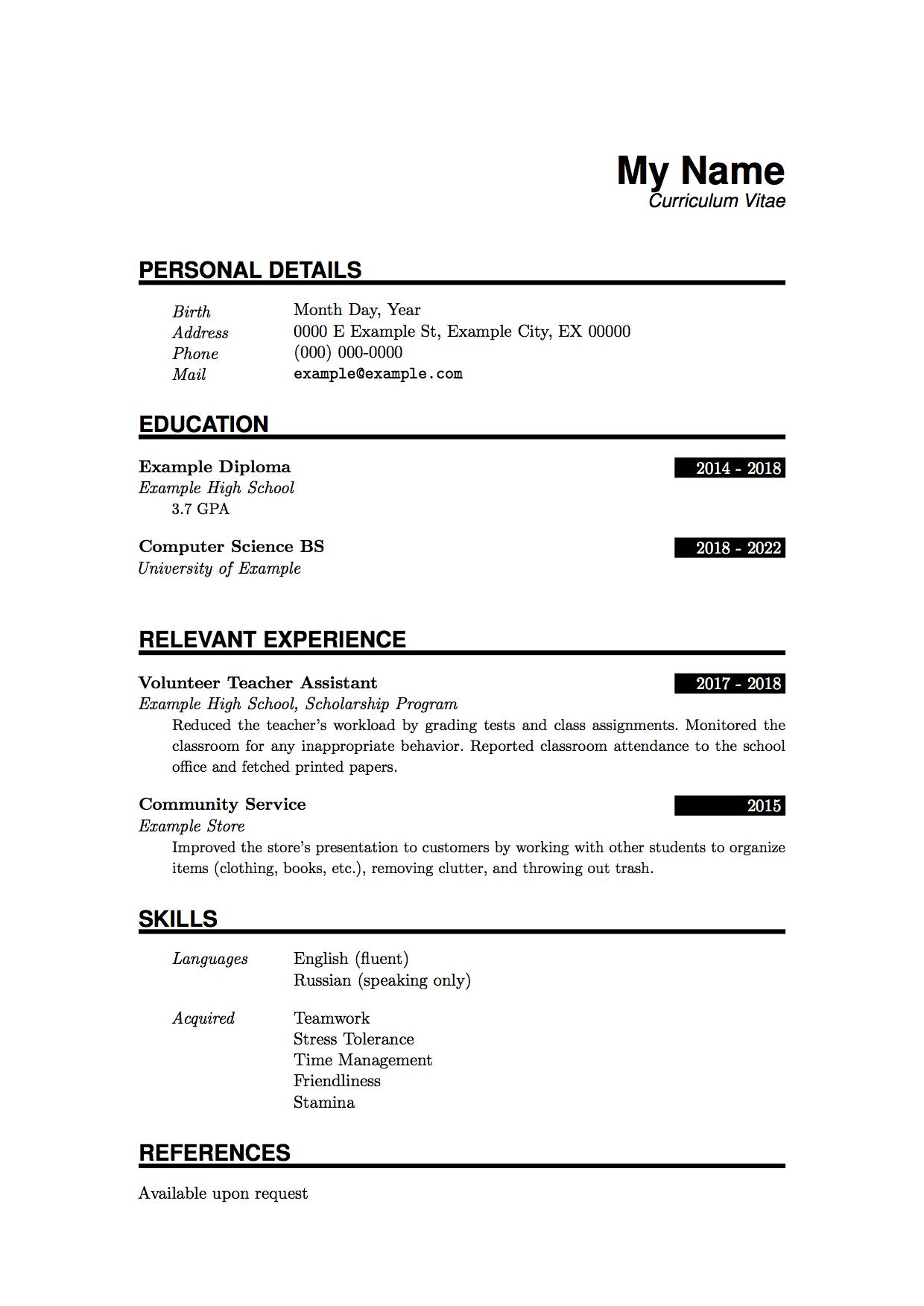 Thoughts on my resume? I