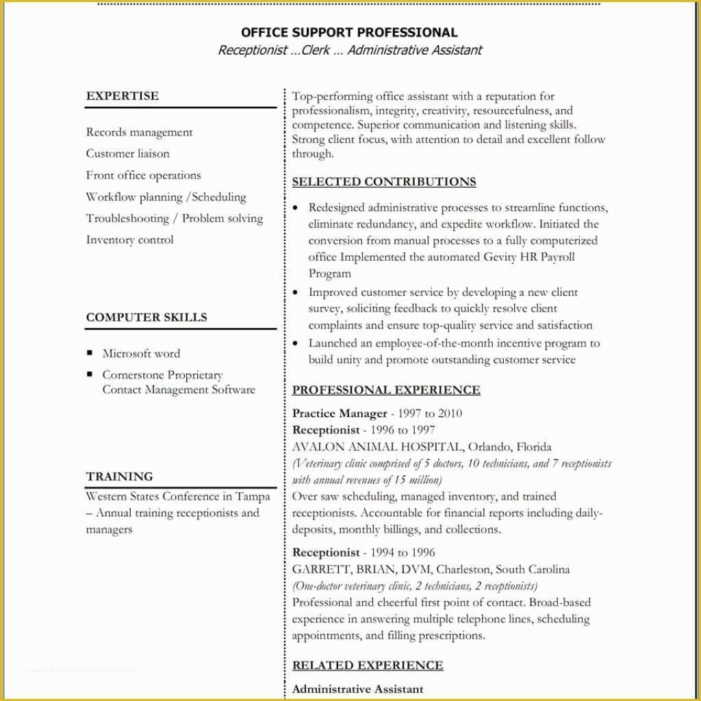 Two Column Resume Template Word Free Of 10 Best Resume Templates You ...