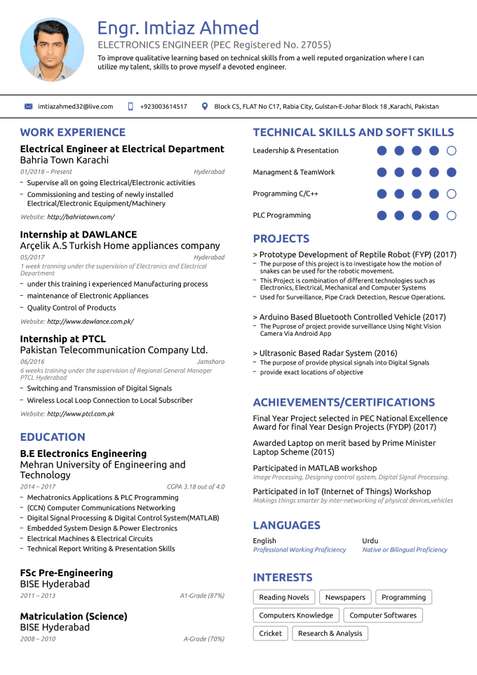 Write a resume for you i have 2 years experience over resume by ...