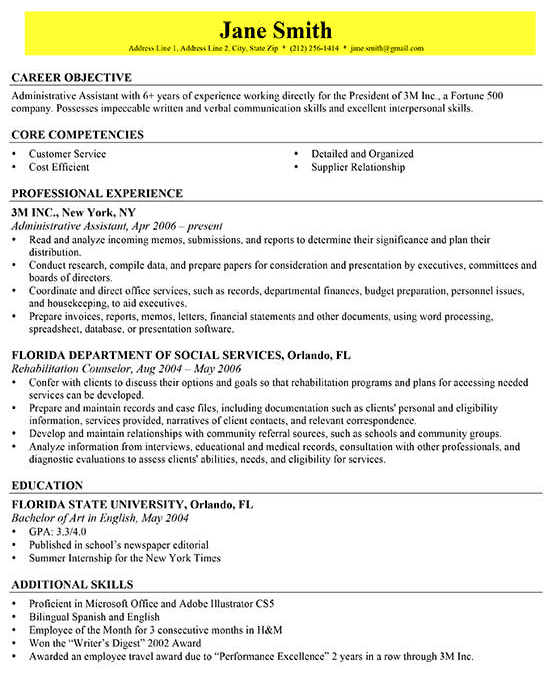 Writing Resume Part 2: Contact &  Intro